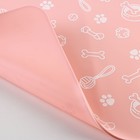 Коврик силиконовый под миску «Паттерн», 30×40 см, розовый - Фото 7