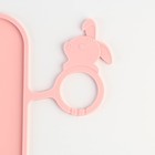 Коврик силиконовый под миску «Паттерн», 30×40 см, розовый - Фото 2