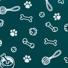 Коврик силиконовый под миску «Паттерн», 30х40 см, зеленый - Фото 6