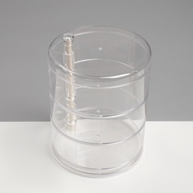 Подставка для украшений "Трансформер" 3 секции, 11,5**13,5 см, цвет прозрачный