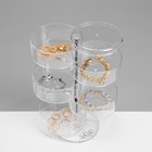 Шкатулка 5 секций, 10.5×21.5 см, прозрачная - Фото 4