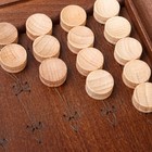 Нарды деревянные большие, резные "Георгий Победоносец", из массива бука, патина, 35 x 22 см - фото 24650960