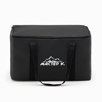 Термосумка с аккумулятором холода «Мастер К.» на молнии, объём 13 л, сохраняет холод до 6 ч, чёрная