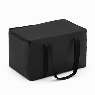 Термосумка с аккумулятором холода «Мастер К.» на молнии, объём 13 л, сохраняет холод до 6 ч, чёрная