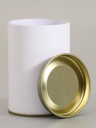 Тубус белый 73х110 мм (90 мм внутренняя высота), картон, металлическая крышка - фото 809635898