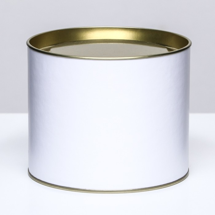 Тубус белый. Металлический картон. Белый тубус с крышкой. Упаковка для торта круглая тубус белая 200х150 мм.