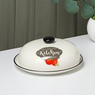 Блинница с крышкой Skyphos, 23×9.7 см, керамика, белая - Фото 1