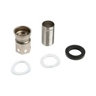 Смеситель для раковины ZEIN Z15F, корот излив, кран-букса 1/2", нержавеющая сталь, черный 9278939 - фото 14178495