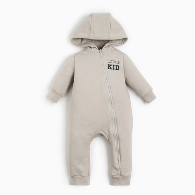 Комбинезон детский «Крошка Я» Street style, рост 86-92 см, бежевый