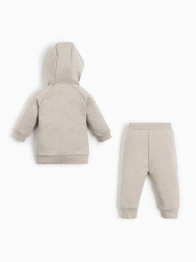 Костюм детский (толстовка, брюки), «Крошка Я» Street style, рост 86-92 см, бежевый