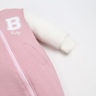 Комбинезон Крошка Я Flower, рост 62-68 см, розовый - фото 805469351