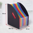 Лоток-органайзер вертикальный для бумаг и документов, 13 отд, BRAUBERG DOCS А4 черн 271153 (комплект 2 шт) - фото 31575871