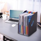 Лоток-органайзер вертикальный для бумаг и документов, 13 отд, BRAUBERG DOCS А4 черн 271153 (комплект 2 шт) - фото 31575863