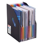 Лоток-органайзер вертикальный для бумаг и документов, 13 отд, BRAUBERG DOCS А4 черн 271153 (комплект 2 шт) - фото 31575864