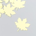 Заготовка из фоамирана "Лист кленовый" 4,5х4,5 см, толщ. 1мм, набор 10 шт, жёлтый МИКС - Фото 4