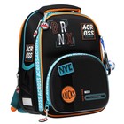 Рюкзак каркасный 37 х 28 х 12 см, Across 194, наполнение: мешок, пенал, синий/голубой ACR22-194-1 - фото 22170467