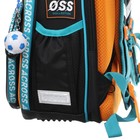 Рюкзак каркасный 37 х 28 х 12 см, Across 194, наполнение: мешок, пенал, синий/голубой ACR22-194-1 - фото 22170479