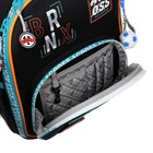 Рюкзак каркасный 37 х 28 х 12 см, Across 194, наполнение: мешок, пенал, синий/голубой ACR22-194-1 - фото 22170480