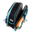 Рюкзак каркасный 37 х 28 х 12 см, Across 194, наполнение: мешок, пенал, синий/голубой ACR22-194-1 - фото 22170474