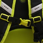 Рюкзак каркасный 37 х 28 х 12 см, Across 194, наполнение: мешок, пенал, тёмно-серый/жёлтый ACR22-194-3 - фото 22170516