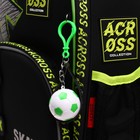 Рюкзак каркасный 37 х 28 х 12 см, Across 194, наполнение: мешок, пенал, тёмно-серый/жёлтый ACR22-194-3 - фото 22170517