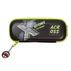 Рюкзак каркасный 37 х 28 х 12 см, Across 194, наполнение: мешок, пенал, тёмно-серый/жёлтый ACR22-194-3 - фото 22170525