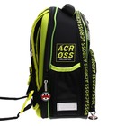 Рюкзак каркасный 37 х 28 х 12 см, Across 194, наполнение: мешок, пенал, тёмно-серый/жёлтый ACR22-194-3 - фото 22170508