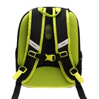 Рюкзак каркасный 37 х 28 х 12 см, Across 194, наполнение: мешок, пенал, тёмно-серый/жёлтый ACR22-194-3 - фото 22170509