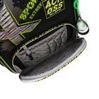 Рюкзак каркасный 37 х 28 х 12 см, Across 194, наполнение: мешок, пенал, тёмно-серый/жёлтый ACR22-194-3 - фото 22170512