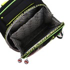 Рюкзак каркасный 37 х 28 х 12 см, Across 194, наполнение: мешок, пенал, тёмно-серый/жёлтый ACR22-194-3 - фото 22170513