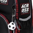 Рюкзак каркасный 37 х 28 х 12 см, Across 194, наполнение: мешок, пенал, тёмно-серый/красный ACR22-194-5 - фото 22170540