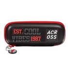 Рюкзак каркасный 37 х 28 х 12 см, Across 194, наполнение: мешок, пенал, тёмно-серый/красный ACR22-194-5 - фото 22170544