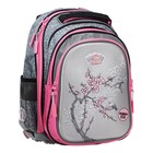 Рюкзак каркасный 39 х 29 х 17 см, Across 410, наполнение: мешок, пенал, серый/розовый ACR22-410-11 - Фото 2
