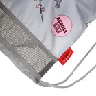 Рюкзак каркасный 39 х 29 х 17 см, Across 410, наполнение: мешок, пенал, серый/розовый ACR22-410-11 - Фото 17