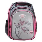 Рюкзак каркасный 39 х 29 х 17 см, Across 410, наполнение: мешок, пенал, серый/розовый ACR22-410-11 - Фото 3