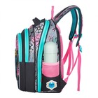 Рюкзак каркасный 39 х 29 х 17 см, Across 410, наполнение: мешок, пенал, серый/розовый ACR22-410-13 - Фото 3