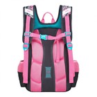 Рюкзак каркасный 39 х 29 х 17 см, Across 410, наполнение: мешок, пенал, серый/розовый ACR22-410-13 - Фото 4