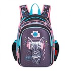 Рюкзак каркасный 39 х 29 х 17 см, Across 410, наполнение: мешок, пенал, фиолетовый ACR22-410-10 - фото 22170618