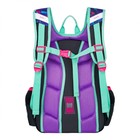 Рюкзак каркасный 39 х 29 х 17 см, Across 410, наполнение: мешок, пенал, чёрный/фиолетовый ACR22-410-7 - Фото 3