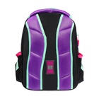 Рюкзак каркасный 39 х 29 х 17 см, Across 410, наполнение: мешок, пенал, чёрный/фиолетовый ACR22-410-7 - фото 22170639