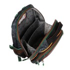 Рюкзак каркасный Across 410, 39×29×17 см, наполнение: мешок, пенал, чёрный/зелёный ACR22-410-1 - Фото 14