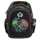 Рюкзак каркасный Across 410, 39×29×17 см, наполнение: мешок, пенал, чёрный/зелёный ACR22-410-1 - Фото 3