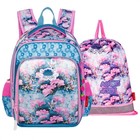 Рюкзак каркасный 39 х 29 х 17 см, Across 640, наполнение: мешок, голубой/розовый ACR22-640-9 - фото 299833377
