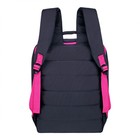 Рюкзак молодёжный 39 х 26 х 10 см, эргономичная спинка, Across G6, чёрный/розовый G-6-8 - фото 9598660