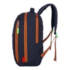 Рюкзак молодёжный 39 х 26 х 10 см, эргономичная спинка, Across G6, чёрный/зелёный G-6-1 - Фото 2