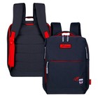 Рюкзак молодёжный 39 х 26 х 10 см, эргономичная спинка, Across G6, чёрный/красный G-6-3 - фото 299833507