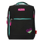 Рюкзак молодёжный 39 х 26 х 10 см, эргономичная спинка, Across G6, чёрный/розовый G-6-10 - Фото 5