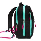 Рюкзак молодёжный 39 х 26 х 10 см, эргономичная спинка, Across G6, чёрный/розовый G-6-10 - фото 9682196