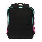 Рюкзак молодёжный 39 х 26 х 10 см, эргономичная спинка, Across G6, чёрный/розовый G-6-10 - фото 9682198