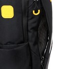 Рюкзак молодёжный 45 х 31 х 12 см, эргономичная спинка, Across М-4, чёрный/жёлтый M-4-1 - фото 9598712